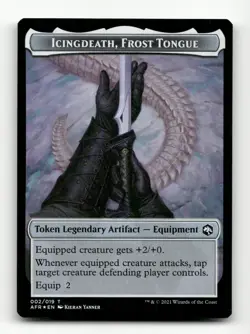 Icingdeath, Frost Tongue FOIL Token Adventures in the Forgotten Realms #2 - Image 1