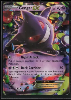 Pokemon TCG Gengar EX #34/119 XY - Phantom Forces - Image 1
