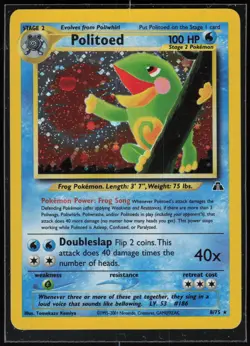 Pokemon TCG Politoed #8 Neo Discovery - Image 1