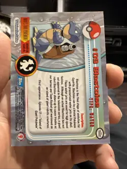 Blastoise #09 • Topps TV Animation Edition Pokemon • Blue Topps Logo • 1999 • NM - Image 2