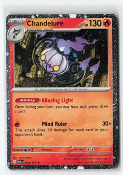 CHANDELURE 038/167 COSMOS HOLO EXCLUSIVE POKEMON TCG NM - Image 1