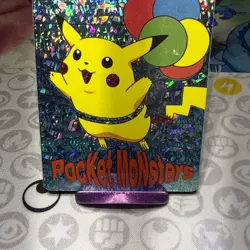 Pokemon Pikachu Flying Vintage Pocket Monsters Vending Prism Sticker 1998 1161 - Image 4