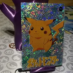 Pokemon Pikachu Vintage Pocket Monsters Vending HOLO Prism Sticker 1998 182 - Image 2