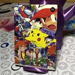 Pokemon Pikachu Vintage Pocket Monsters Vending HOLO Prism Sticker 1998 211 - Image 3