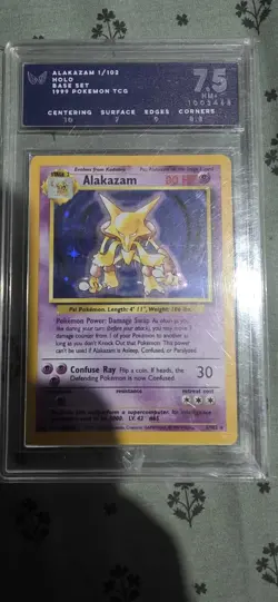 Pokemon TCG | Alakazam 1/102 | Base Set Rare | Lightly Played - Image 1