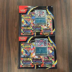 2 Pokemon TCG ME02 Phantasmal Flames 3 Pack Booster Blister Weavile Sneasel NEW - Image 1