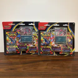 2 Pokemon TCG ME02 Phantasmal Flames 3 Pack Booster Blister Weavile Sneasel NEW - Image 2