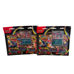 2 Pokemon TCG ME02 Phantasmal Flames 3 Pack Booster Blister Weavile Sneasel NEW - Image 3