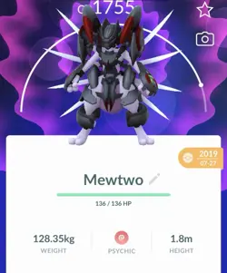 Pokemon Go PTC Acc, Guaranteed Lucky Armor Mewtwo - Image 1