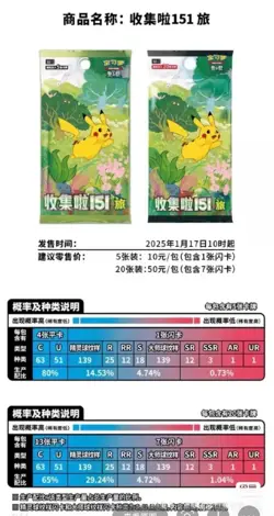 Pokemon TCG Chinese Collection Game VS Card 151C Journey Slim Booster Box Sealed - Image 5
