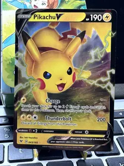 Pokemon TCG SWSH Vivid Voltage Pikachu V 043/185 Ultra Rare Holo Pack Fresh NM! - Image 1