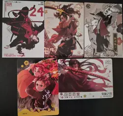 Yoriichi Tsugikuni Card Lot 5 Cards Demon Slayer CCG Anime Manga - Image 1