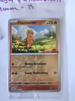 GameStop Exclusive Charmander Reverse Holo Card 004/165 Sealed - Image 3