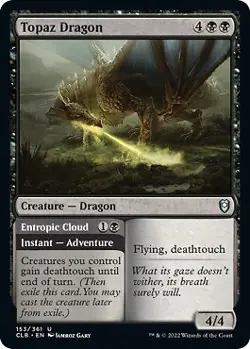 Topaz Dragon Commander Legends: Battle for Baldur's Gate Foil for sale online - Image 1