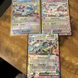 Pokemon 3 Card Lot- Glaceon & Sylveon ex And Terapagos ex - Image 1