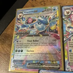 Pokemon 3 Card Lot- Glaceon & Sylveon ex And Terapagos ex - Image 2