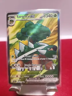 Torterra EX 185/162 Temporal Forces NM ALT ART HOLO RARE POKEMON TCG CARD EN - Image 1