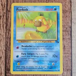 NM Psyduck 53/62 Fossil UNPLAYED Vintage Pokemon Trading Card WOTC Original 1999 - Image 2
