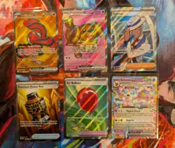 Pokemon Full Art 6 Card Lot Sylveon Oricorio Dachshund Etc Nm Pack Fresh - Image 1