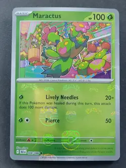 Maractus 008/086 Master Ball Pattern Black Bolt Pokemon TCG - Image 1