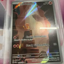 Charmander #168 - Pokemon Scarlet & Violet 151 Illustration Rare - PSA 9 - Image 2
