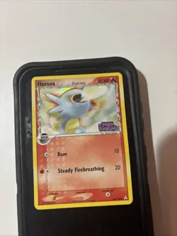 2006 POKEMON HORSEA Delta Species-66/110 EX HOLON PHANTOMS -REV HOLO- STAMPED NM - Image 1