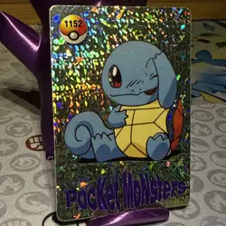 Pokemon Cute Squirtle Vintage Pocket Monsters Vending Prism Sticker 1152 - Image 2