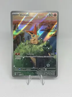 Victini SVP 208 Illustration Rare Black Star Promo Black & White Pokemon TCG NM - Image 1