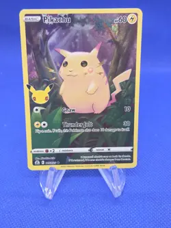 Pokemon Celebrations 25th Anniversary Pikachu 005/025 Stamped Holo Rare NM - Image 1