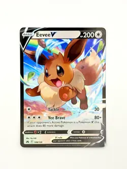 Eevee V 108/159 Crown Zenith Holo Pokemon TCG - Image 1