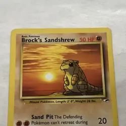 Pokemon - Brock's Sandshrew - 72/132 - Common - Unlimited Edition - Gym Heroes - - Image 5