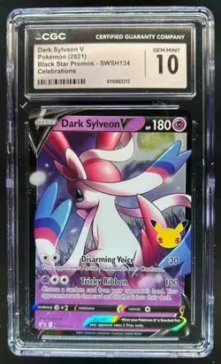 2019-2023 Pokemon SWSH Black Star Promos Dark Sylveon V #SWSH134 CGC 10 - Image 1
