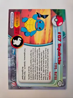 Pokemon Squirtle #07 - Topps Series 1 TV Animation - Image 2
