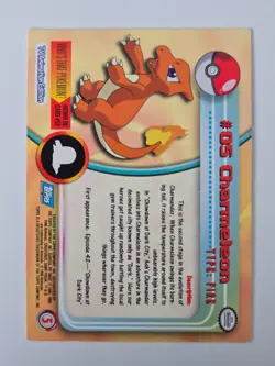 1999 Pokemon Topps - Charmeleon #05 - Image 2