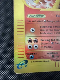 Moltres 21/144 Pokemon TCG Skyridge Reverse Holo E Series Vintage 2003 LP/MP - Image 5