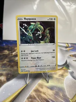 Pokemon TCG Rayquaza SWSH029 Sword & Shield Cosmos Holo Black Star Promo - NM - Image 1