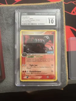 2005 Pokemon Houndoom Reverse Holo EX Unseen Forces 7 - CGC Gem Mint 10 - Image 1