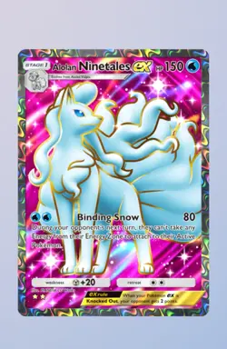 Alolan Ninetales Full Art Pokemon TCG Pocket 2 Star ⭐⭐ (English) - Image 1