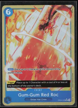 OP TCG Gum-Gum Red Roc (Alternate Art) #OP04-056 - Image 1