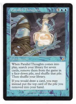 MTG Parallel Thoughts - Scourge (SCG) Regular Magic Lightly Played - Image 1