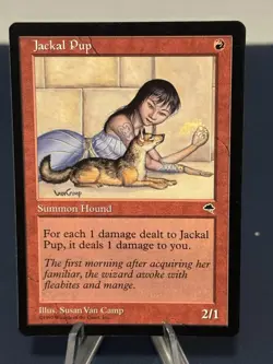 MTG - Magic The Gathering - Jackal Pup - Tempest - NP/NM! - Image 1