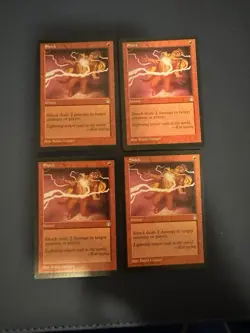 MTG - Magic The Gathering - Shock X 4 - Stronghold- NP/ LN Or BETTER! - Image 1