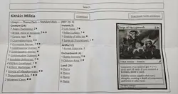 MTG Lorwyn - Kithkin Militia Theme Deck, Open, Excellent/NM - Image 2