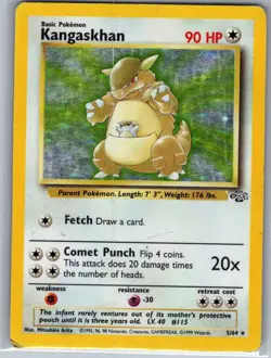 Kangaskhan 5/64 Holo Jungle - Pokemon Card - MP - Image 1