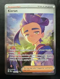 Pokemon Kieran Trainer Special Illustration 174/131 Prismatic Evolutions Holo NM - Image 1