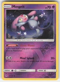 Mesprit 42/131 Uncommon Forbidden Light Pokemon Reverse Holo NM - Image 1