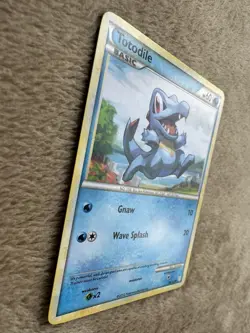 2010 Pokemon TCG HeartGold SoulSilver Totodile Regular Non-holo 86/123 LP - Image 4