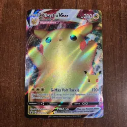Pokemon Pikachu VMAX SWSH062 Celebrations Black Star Promo Card - Image 2