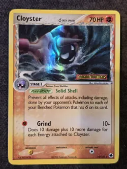 Pokemon Cloyster 14/101 Delta Species EX Dragon Frontiers Holo Stamped - Image 1