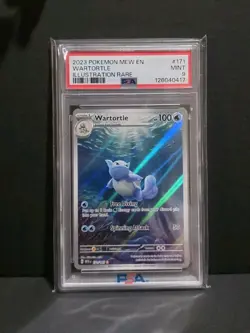 2023 POKEMON MEW EN-151 ILLUSTRATION RARE #171 WARTORTLE PSA 9 - Image 1